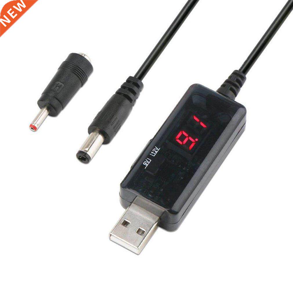 USB To DC Boost Converter Cable 5V to 9V 12V Adjustable Volt