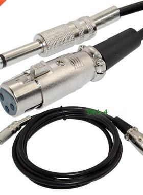 Female XLR to 1/4inch (TS or Mono Phono) Male Cable 6FT