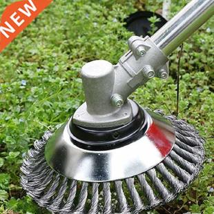 Lawn Wheel Eater Grass Mower Brush Weed Garden Wire Steel