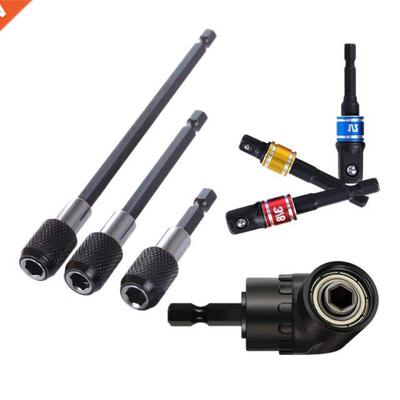 7Pcs Extension Bar Hex Shank Socket Adapter Drill Bit netic