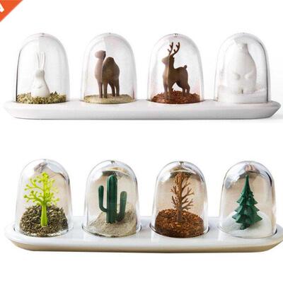 8Pcs Ktchen Supples Four s Plant Spce Jar Creatve