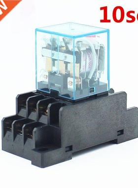 10set HH63P LY3 LY3NJ JQX-13F relay AC380V 10A 11PIN silver