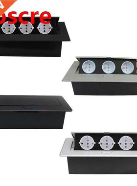 Multimedia Outlet Connection Box Desktop Pop-up 3 Power EU P