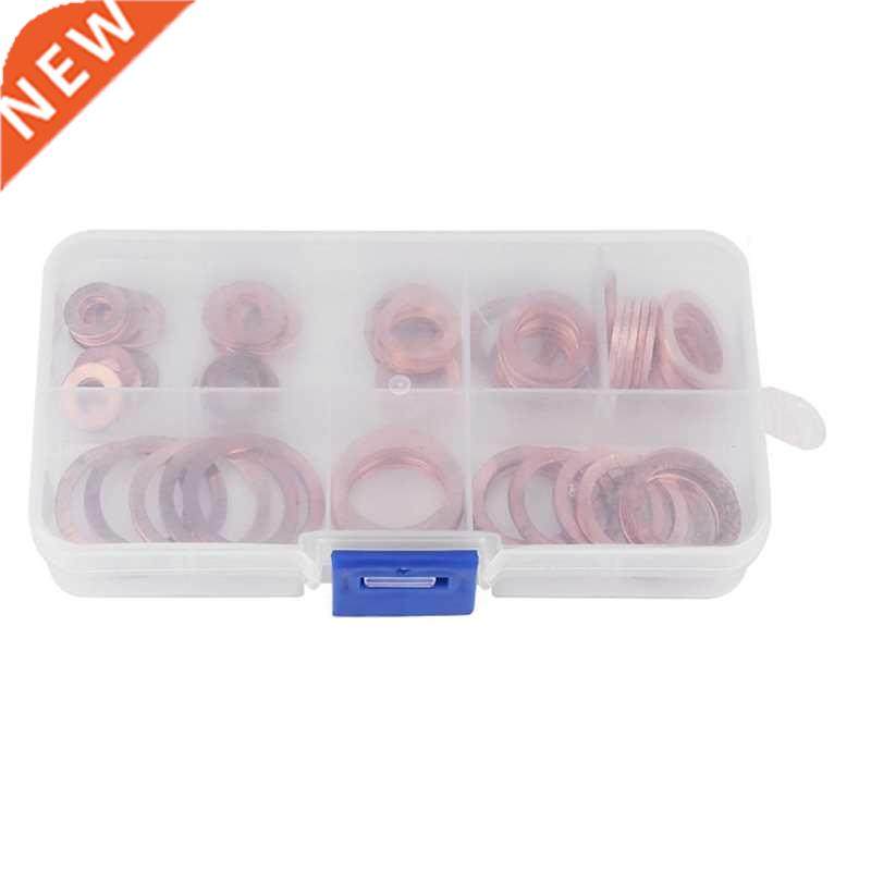 80pcs Copper Washers Assortment for Sump Plug Washers Gasket