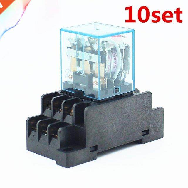 10set HH63P LY3 LY3NJ JQX-13F relay AC12V/AC24V/AC110V/AC220