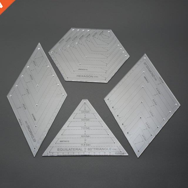 1pc Quilting Sewing Craft Scale Hexagon Ruler Patchwork Quil