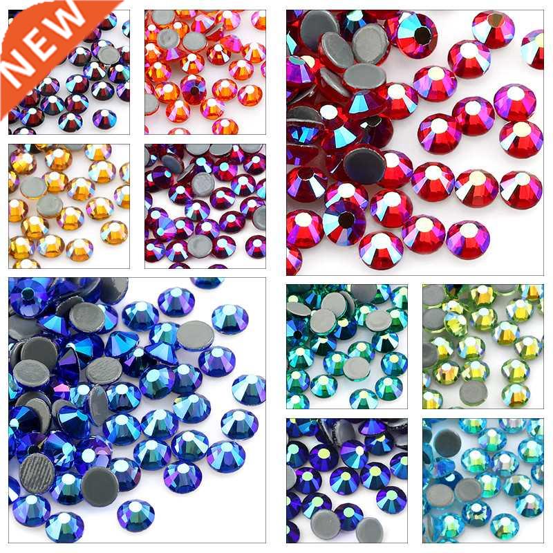 SS6-SS0 Multi-color Crystal AB Hot Fix Rhinestone Crystal S