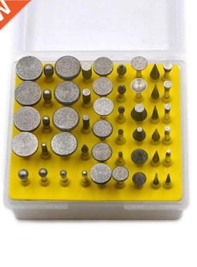 50 Pcs/Set Diamond Coated Rotary Grinding Head Burr Set 1/8&