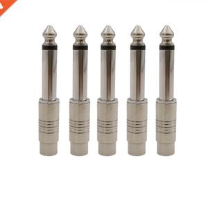 Jack Connector RCA Plug Male Audio 5Pcs Female 6.5mm