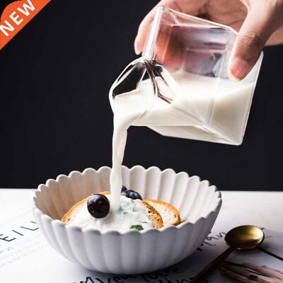 Milk mug 50ML glass mug milk Carton milk box coffee mug and