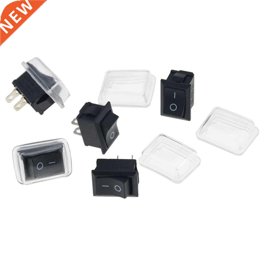 5PCS Black Push Button Mini Switch 6A-10A 110V 250V 2Pin Sna