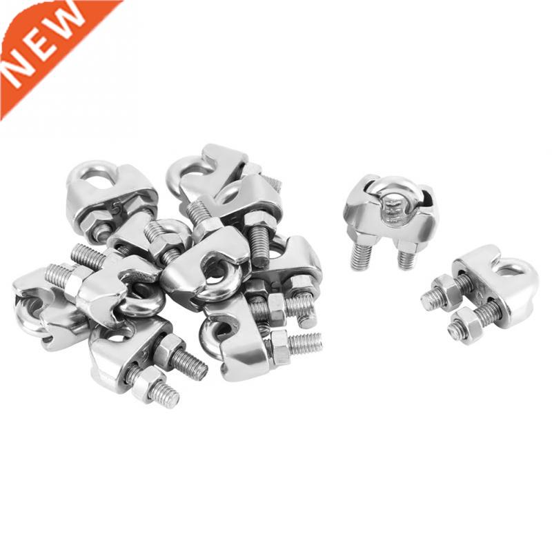 12pcs M5 Saddle Clamps Cable Wire Rope Clips 04 Rigging Too
