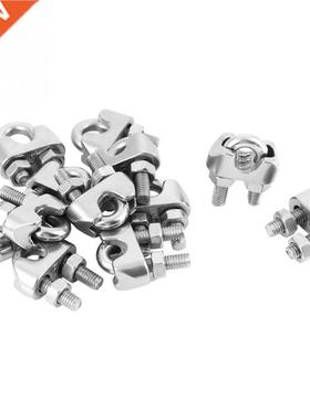 12pcs M5 Saddle Clamps Cable Wire Rope Clips 04 Rigging Too