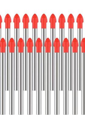 20Pieces 6mm Cemented Carbide Masonry Drill Bits for Glass M