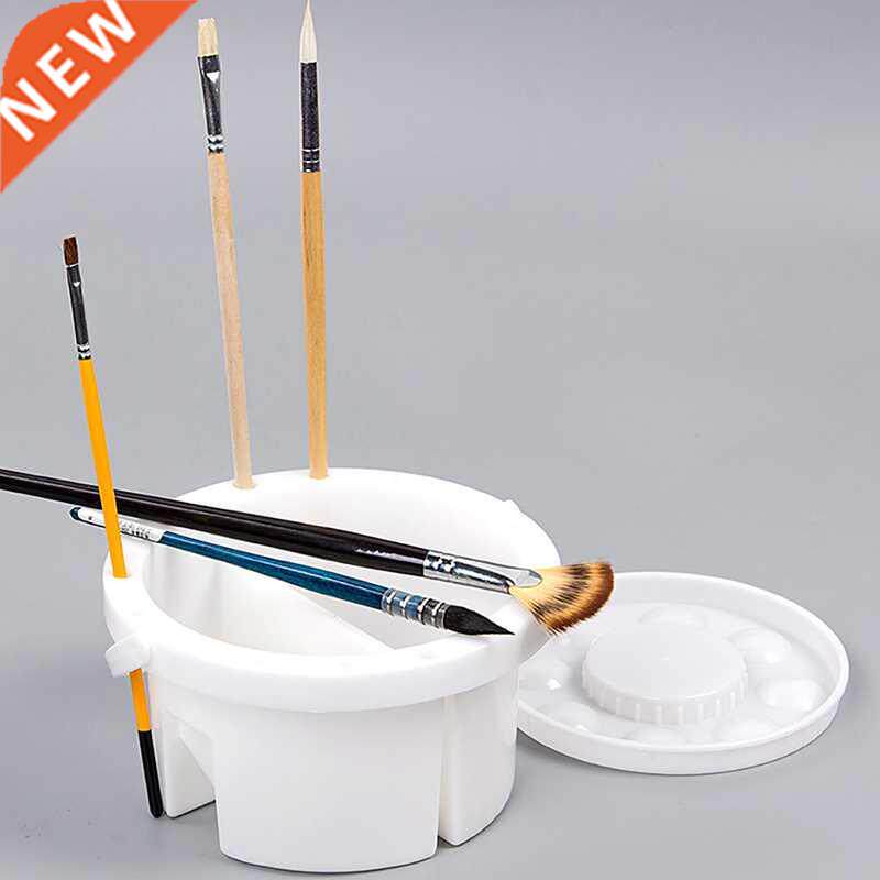 artist portable painting brush washing bucket wash pen pot w