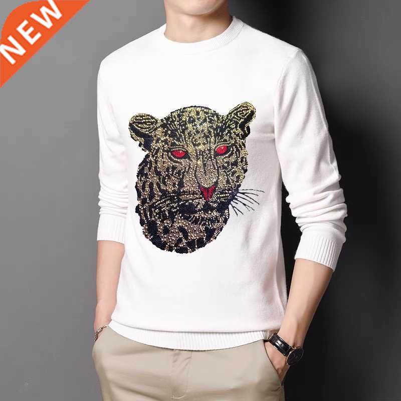 Fall/Winter Men's Sweater Oversized Knit Pullover Youth Hip