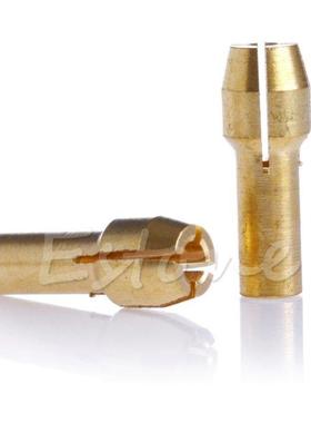 10Pc 0.5-3.2mm Brass Drll Chucks Collet Bts Set Ft Nut fo