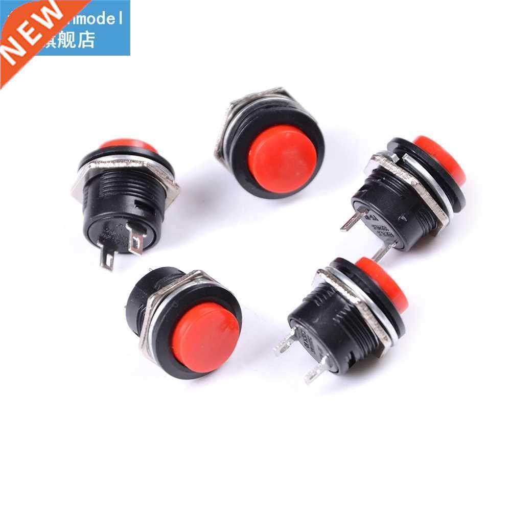 5PCS 24 x 19 x 19 mm Red Self Return Momentary Push Button