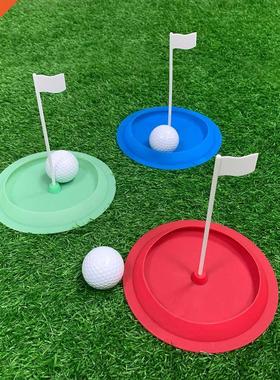 Indoor Golf Putting Green Hole Cup Practice With Flag Putter