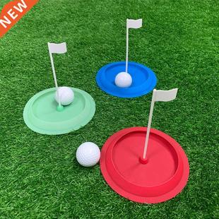 Green Hole Flag Golf Putter With Putting Practice Indoor Cup