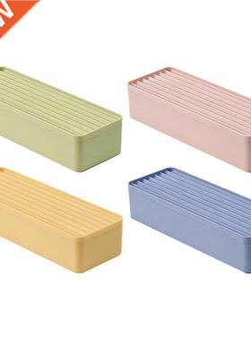 Data Cable Storage Box Plastic Cables Organizer Compartment