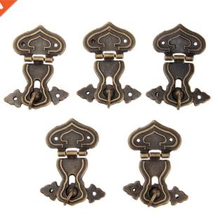 Brass Hasps Decorative 5Pcs Gift Antique Jewelry Woo Vintage