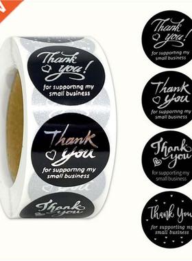 500pcs Merry Christmas Stickers Thank You Card Box Package L