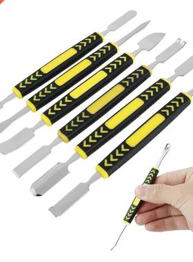 Metal Crowbar 6-Piece Set Small Metal Spudger Pry Opening Re