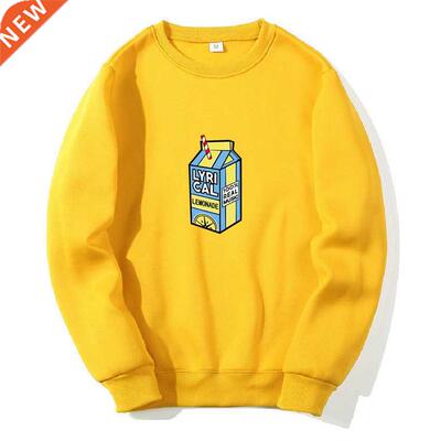 O-Neck Hoodie Sweatshirt Lyrical Lemonade Printed Fleece Men