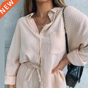 cardigan loose piece single set two breasted shorts New top