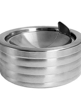 Ashtray Stainless Steel Ashtray With Lid For Cigarettes Styl