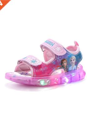Frozen Summer Korean Anna Elsa Princess Sandals Light Lumino