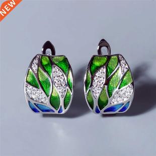 2021 NewSilver Earrings For Women Genuine 925 Silver Plated