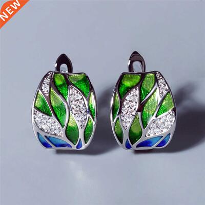 2021 NewSilver Earrings For Women Genuine 925 Silver Plated