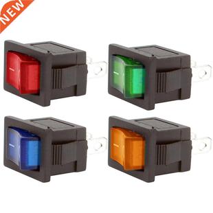 Pin Button 250V Push Snap Off 5pcs Switch Rocker