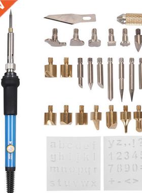 60w Adjustable Soldering Iron Carving Pyrography Tool Wood E