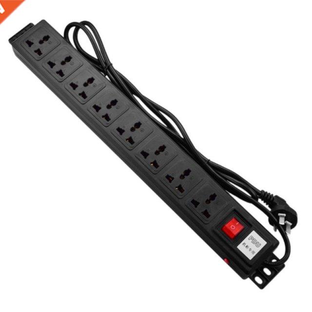 2021 New 1U PDU 8 Outlet Metal Power Strip Surge Protector 2