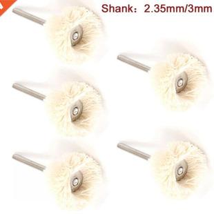 Shank Fine Wheels 2.35mm Buffin Ball 3mm Finishing 5Pcs Wool