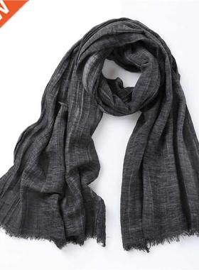 Japanese Style Bufandas Solider Color Scarf Spring Autumn Wa