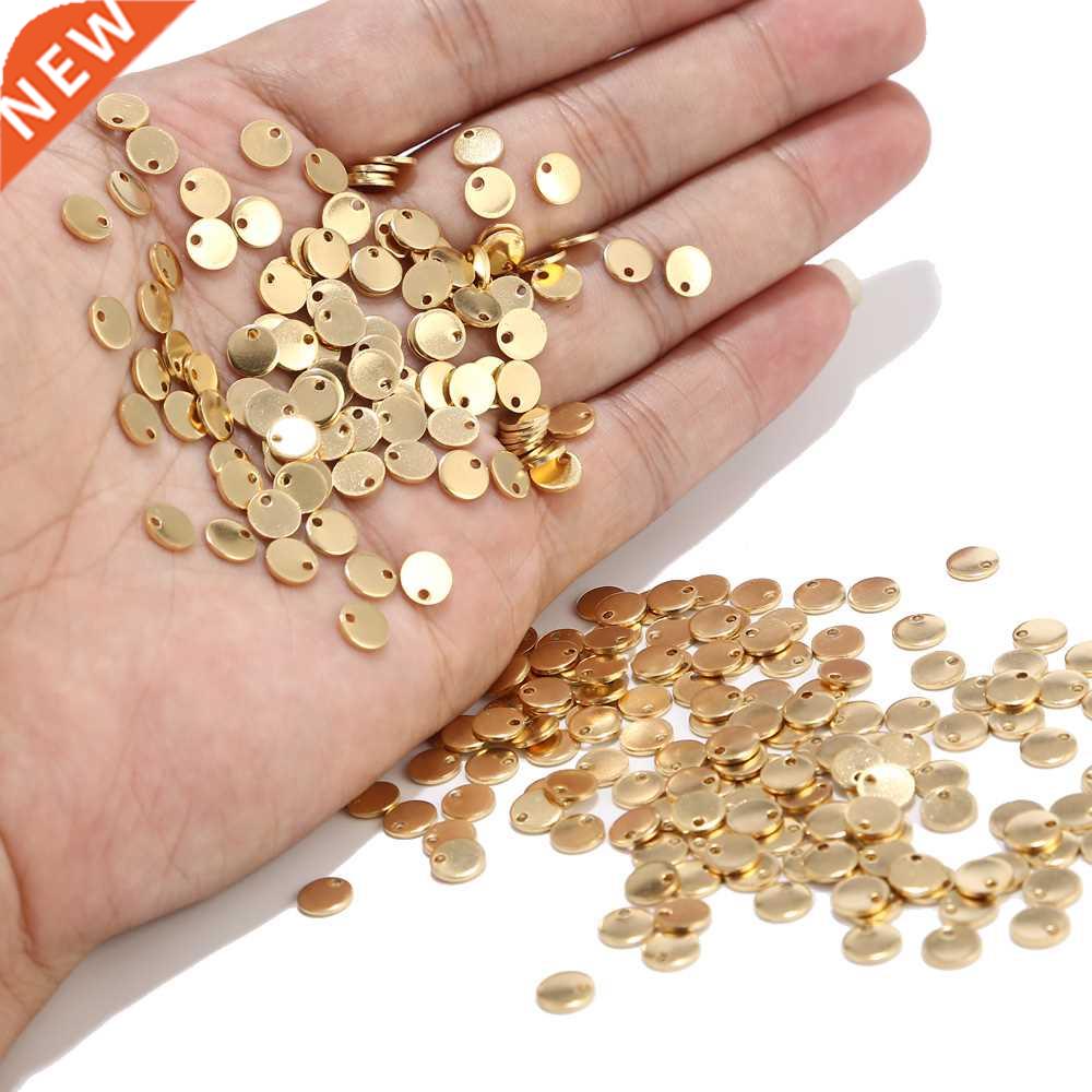 20pcs Round Gold/Rose Gold Stainless Steel Stamping Blank Do