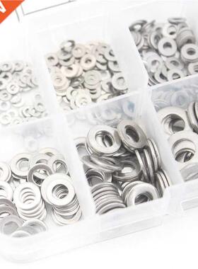 600Pcs M1.6 M2 M2.5 M3 M3.5 M4 M5 M6 M8 M10 o ring Steel Fla