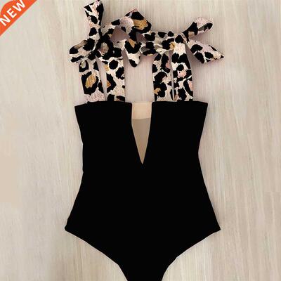 One Piece Swimsuit 2022 New Cute Swimwear Women Bow Swimwear