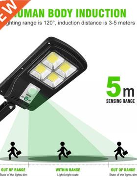 LED Solar Lamp PIR Motion Sensor Dimmable Wall lamp Outdoor