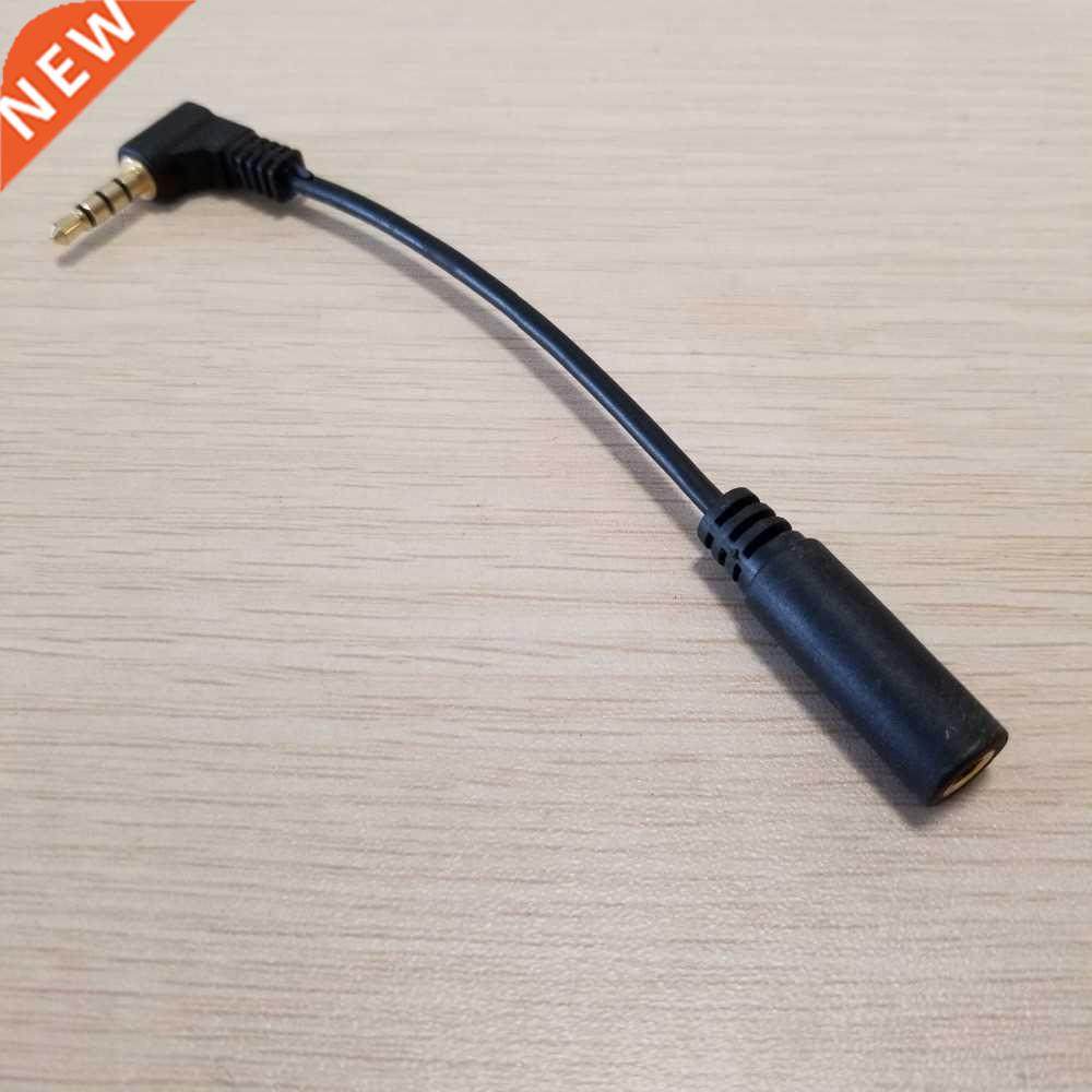 10pcs/lot 90 degree elbow .5mm 4 pole male to female audio