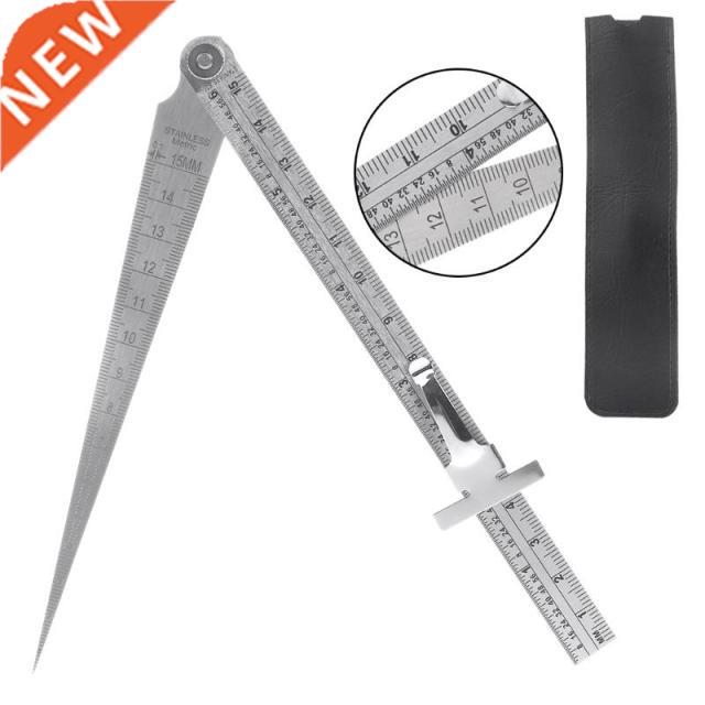 Stainless Steel Taper Welding Feeler Gauge Gage Depth Ruler