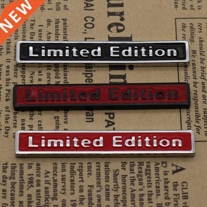 1 Pcs 6.5*1cm Metal Limited Edition Fender Trunk Badge Emble