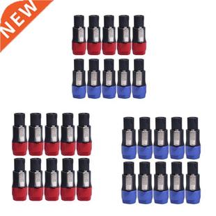 Pole Connector 10Pcs Speake Ohm Lot Nl4fc Alloyseed 4Pin