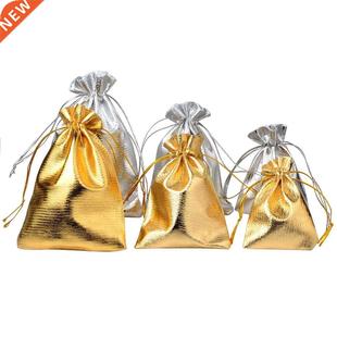 Packng Slver Gold 25pcs Cloth Jewelry Fol Drawstrng lot