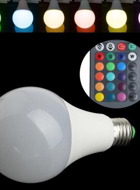 Wireless Remote Control 85-265V E27 LED 20W RGB Changing Lig