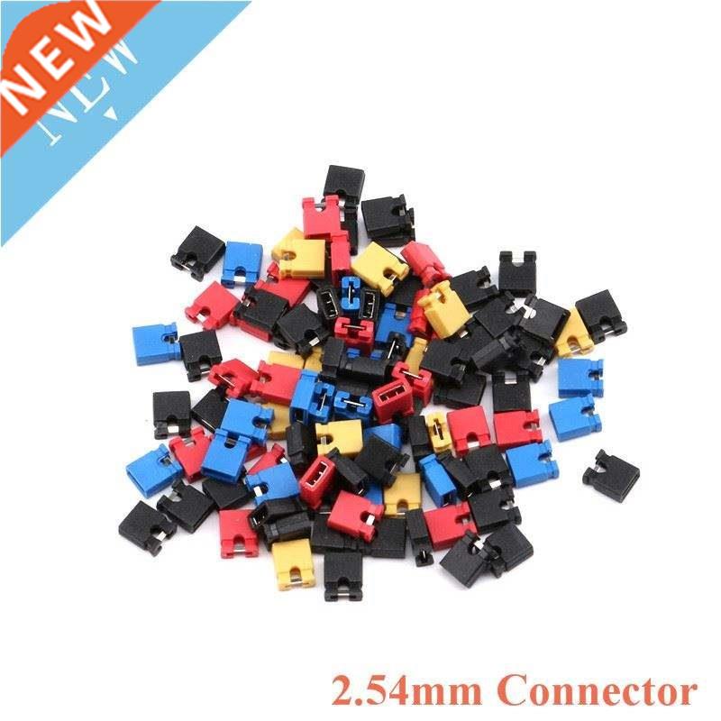 100PCs 254 ConneCtor Pin Header JuPer bloCks CaP for 3 1